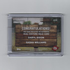 Topps Walking Dead Evolution Dual Relic Card Daryl sasha    50    