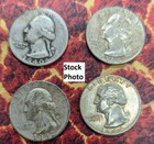 90  Junk Silver Coins  1 Face Value Free Shipping -mixed Date  4  Quarters