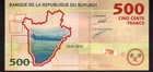 Burundi 500 Francs 2015  Pick 50 Mint Unc