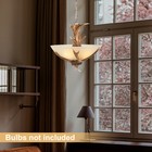 Vintage Antler Chandelier Pendant Lamp Resin Faux Deer Horn Ceiling Light Rustic