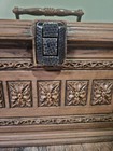 Vintage Max Klein Sewing Box Hinged Lid Sc-1280 Removable Sectioned Faux Wood 