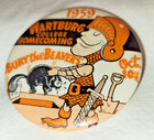 Vintage 1959 Wartburg College Homecoming Football Pinback Button Bury Beavers Nb