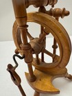 Spinning Wheel Mini Wood Wooden Miniature Measures 11  Tall Estate Find