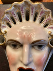 Antique Dresdenprocelain Figural Inkwell