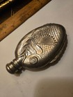 Vintage Towle Silverplate Cod Fish 6  Shaped Liquor Flask   