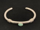 Vintage Southwestern Sterling Silver 925 Turqouise Cuff Bracelet 24g