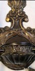 Vintage Solid Brass Wall Sconce Gilt Cast Candelabra Antique Light Fixture 12 