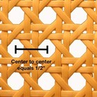 Pressed Cane Webbing Kit 1 2  Fine Open Mesh With Splines  Wedges And Instruc   
