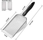 Soil Sifter For Gardening Pack Of 2  Dirt Sifter Compost Sifter With Handle Sand