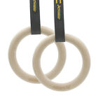 Wooden Gymnastic Rings With Straps Training Pull Up Dip Fitness Crossfit Workout