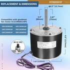 Air Conditioner Motor Replacement 0131m00061sp - 208 230v For Residential Ac    
