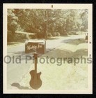 Wandering Acres Guitar Mailbox Roadside Old vintage Photo- Aa180