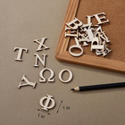 1 Inch 48 Pcs Wood Greek Letters unfinished Wooden Alphabet Letters For Sorority