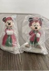 Disney Parks Village Series Heritage Christmas Mickey And Minnie Set