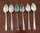 Lot Of  6 Prestige Plate Oneida  bordeaux  1945 Teaspoons 6 1 8 