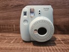 Fujifilm Instax Mini 9 Ice Blue Instant Film Camera  missing Battery Cover 