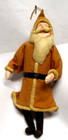 Antique German Folk Art Spun Cotton Cloth Santa Claus Ornament Doll Figure