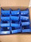 24 Pack Quantum Storage Qus220blue Ultra Stack   Hang Bins  4-1 8  X 7-3 8  X 3 
