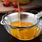 Stainless Steel Fine Mesh Strainer For Soy Milk  Juice  And 33x15x6cm  Silver