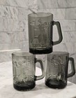 Lot Of 3 Vintage 1970s Mcdonald s Glass Mug Ronald Mcdonald Throwing Football