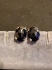 Danecraft Sterling Silver Signed Antique Mourning Jewelry Screw Post 1 2i In