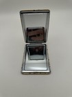 Vintage Butterfly Rhinestone Floral Rectangular Double Mirror Compact 3 5x2 5 
