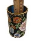 Vintage Chinese  Enamel Cloisonn   Flowers Cabinet Vase 4   