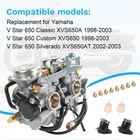 Carburetor Fit Yamaha V-star 650 Classic Custom Silverado Xvs650 5bn-14900-01-00
