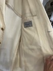 Dar Pomrza Vintage  90 s  Ivory 100  Linen Lined Men s Blazer Jacket Sz L