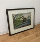 Masao Ido Fushimi Woodblock Print Framed Japanese Landscape