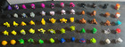 Huge Lot Of 60 Vintage Gogo s Crazy Bones Figures Rare Aliens Karate Clear