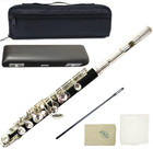 J michael Pc-400 Piccolo Metal Head Synthetic Wood Body Case Complete Set