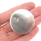 875 Silver Antique Art Deco Engraved Pill   Snuff Box