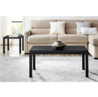 Home Black Coffee Table Parsons Coffee Table For Living Room  Black Oak