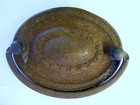 Lot Of 2 Antique Pressed Metal Dresser Back Plates One Pull Missing - H0127