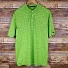 Nike Fit Dry Tiger Woods Collections Green Golf Polo Shirt Men s Size M Tw Logo