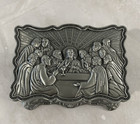 Last Supper Trinket Box Rosary Holder Metal W  Velvet Lining Jesus Christianity