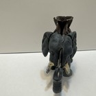 Vintage Cast Iron Pull Tail Elephant Bank With Howdah