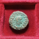 Carus  Alexandria Potin Tetradrachm Ry 1  282 3 Ad  Dikaiosyne With Scales