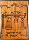 1977 Security Central National Bank Portsmouth  Ohio Wood Bank