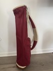 Mackenzie Donald Ross Waxed Canvas Leather Golf Carry Bag Maroon Cream 7    Usa