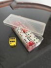 Lot Of 14 Vintage Dice Assorted Clear Red Bakelite  Yellow Las Vegas