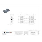 Mersen 61038 Open Fuse Block  61 To 100a Amp Range  600v Ac dc Volt Rating  3