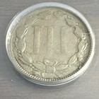 1867 Three Cent Nickel 3cn Anacs Vg10 Details