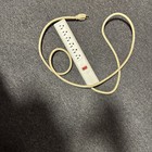 Wiremold 6 Outlets  120 Volts  15 Amps  6  Cord  Power Outlet Strip Cream Tested