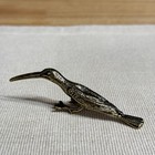 Vintage Metal Bird Figurine Handmade Peru Collectible Brass Hummingbird Decor 4 