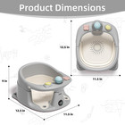 Baby Bath Seat For Babies 6 Months   Up With Thermometer  Non-slip Toddler Bath