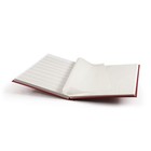 Red 32 Page Hardcover Stamp Stock Book W 9 Strips On White Pages W Interleaves