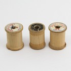 Lot Of 7 Coats   Clark s Vintage Wooden Thread Bobbins Various Sizes
