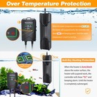 Aquarium Heater 300w 500w 800w 1000w For 20-300 Gal  Fish Tank Heater With In   